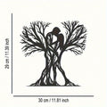 Couple & Ancient Tree Metal Wall Sculpture