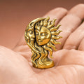 pure brass sun and moon mythological statue