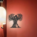 Couple & Ancient Tree Metal Wall Sculpture