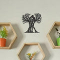 Couple & Ancient Tree Metal Wall Sculpture